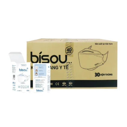 Khẩu Trang Y Tế Bisou 4D Đen